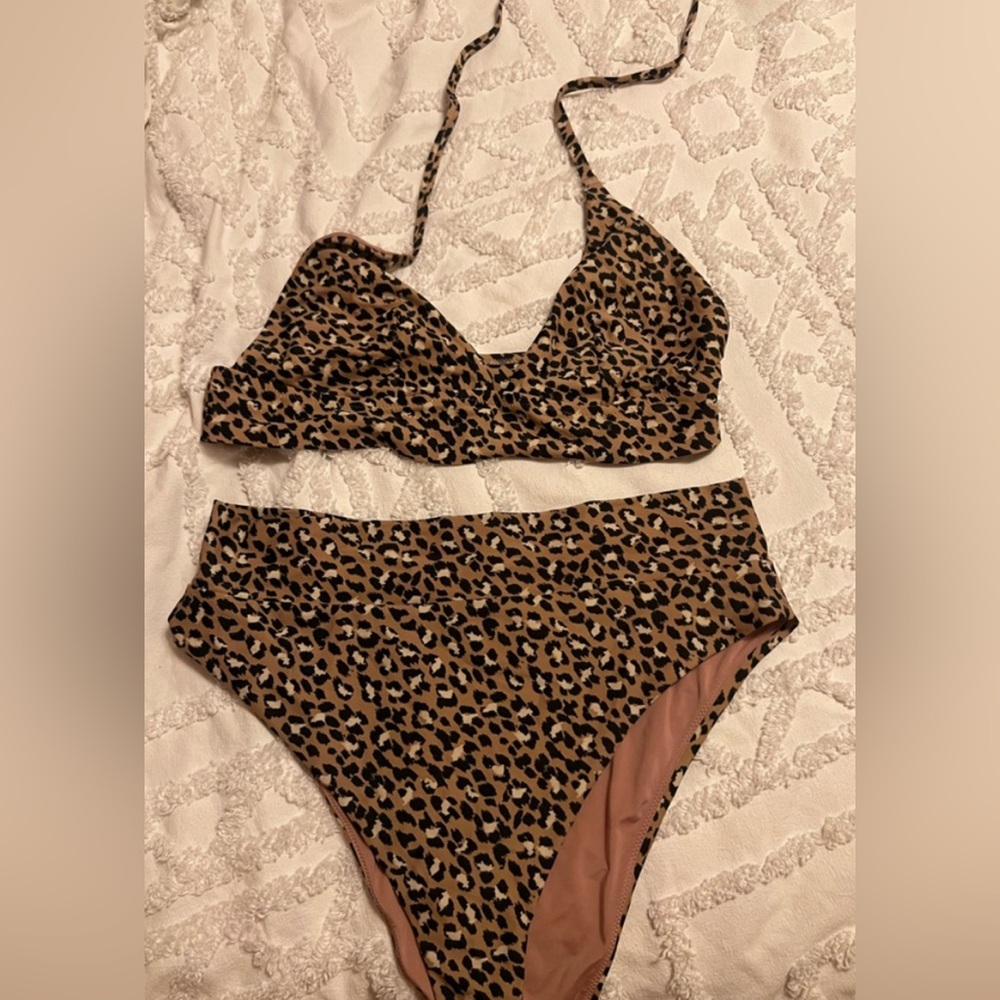 Aerie leopard bikini